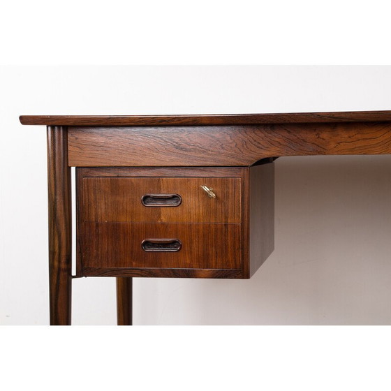 Image 1 of Vintage palissander en messing bureau van Arne Vodder voor Sibast Furniture, Denemarken 1960