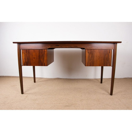 Image 1 of Vintage palissander en messing bureau van Arne Vodder voor Sibast Furniture, Denemarken 1960