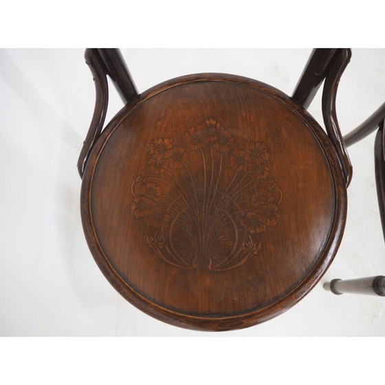 Image 1 of Set van 4 vintage eetkamerstoelen van Thonet, jaren 1920