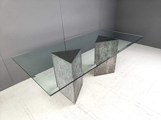 Image 1 of Vintage Brutalistische Eettafel, 1970S