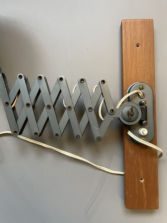 Image 1 of Hala Schaarlamp, In Petrol Kleur Zeldzaam