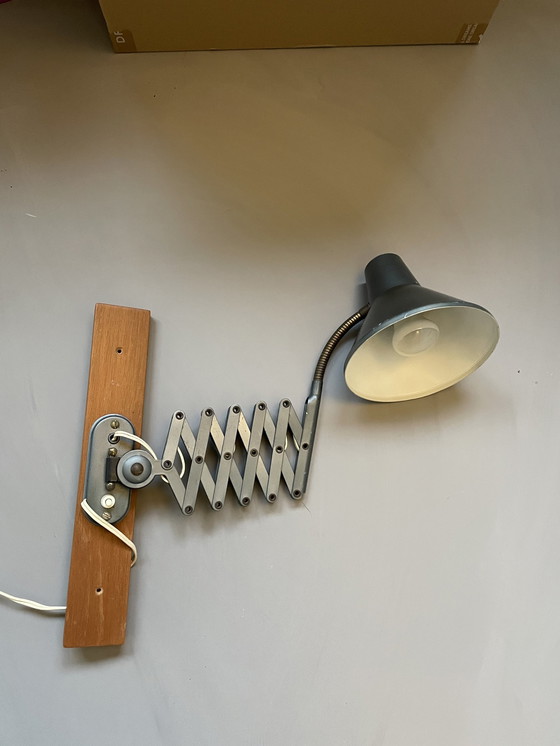 Image 1 of Hala Schaarlamp, In Petrol Kleur Zeldzaam