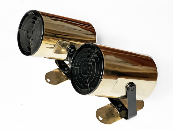 Image 1 of Paar gouden wandlampen "Orion" van Per Sundstedt voor Kosta Lampan. Zweden 1970S