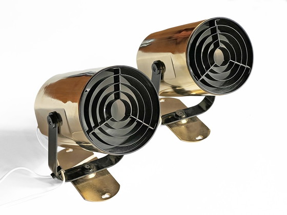 Image 1 of Paar gouden wandlampen "Orion" van Per Sundstedt voor Kosta Lampan. Zweden 1970S