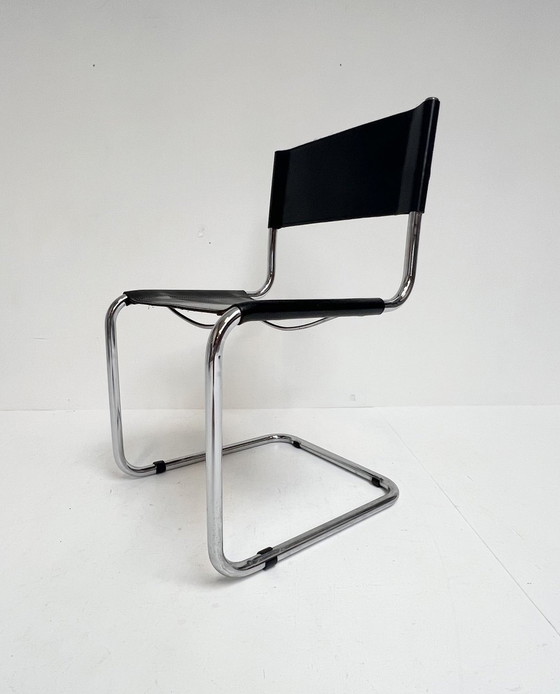 Image 1 of Lederen Stoel Toegeschreven Aan Marcel Breuer En Mart Stam, 1980’S