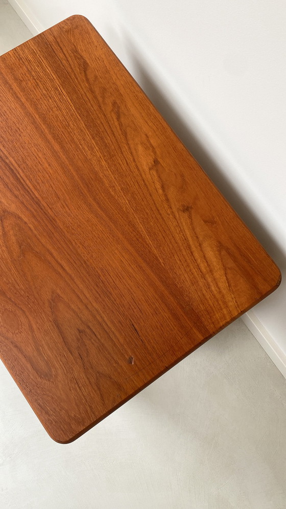 Image 1 of Deens Teak Houten Bijzettafel Van Møbelfabrikken Toften