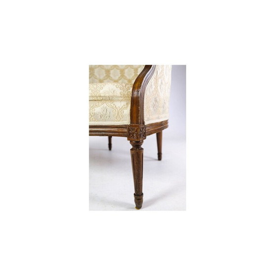 Image 1 of Paar vintage Louise zestien gepolijste mahonie fauteuils, 1880