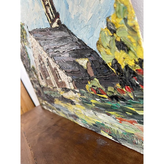 Image 1 of Antiek schilderij van Delacourt