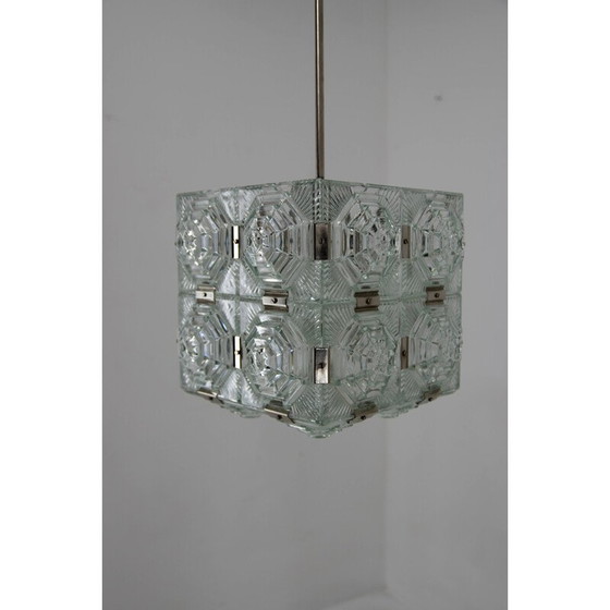 Image 1 of Vintage glazen hanglamp van Kamenicky Senov, 1960