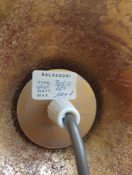 Image 1 of Zeldzame Vintage Italian Hollywood Regency Salvadori Palm Tree Tafellamp 60/70