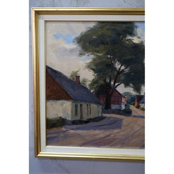 Image 1 of Vintage modern schilderij van Gustav Berlin, Zweden 1967