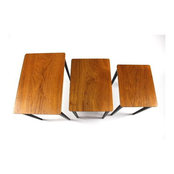 Image 1 of Vintage teakhouten nesttafel, Zweden 1960