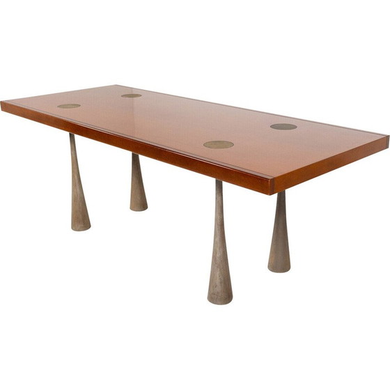 Image 1 of Vintage eettafel door Angelo Mangiarotti, Italië