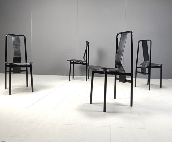 Image 1 of Irma Design Stoelen Van Achille Castiglioni Voor Zanotta, 1970S, Set Van 4