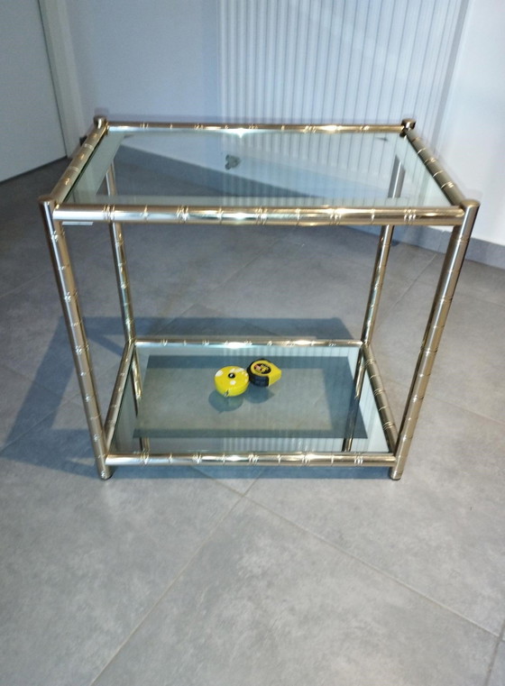 Image 1 of Maison Lancel - Bijzettafel - Console - Dressoir - Sofa End - Twee Kleuren