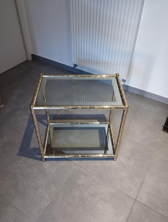 Image 1 of Maison Lancel - Bijzettafel - Console - Dressoir - Sofa End - Twee Kleuren