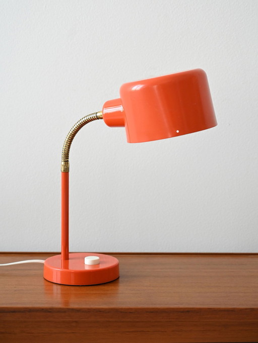 Oranje bureaulamp