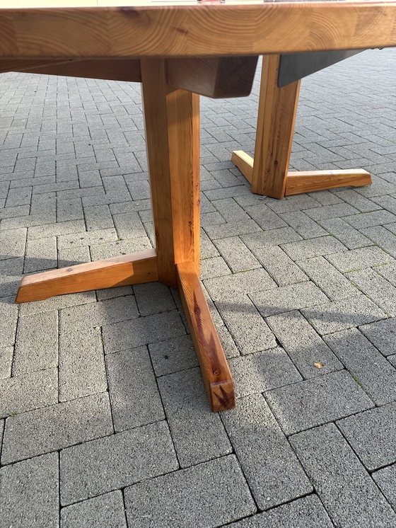 Image 1 of Vintage Eetkamerset - 6 Stoelen En Verstelbare Tafel