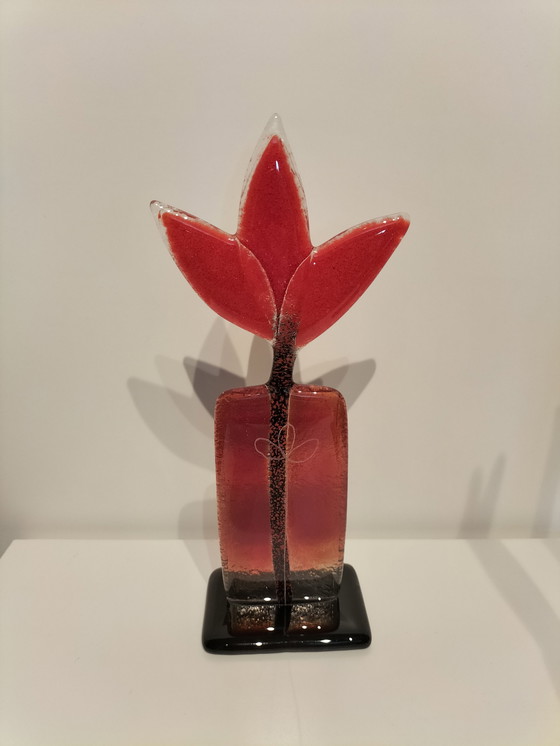 Image 1 of 2x Meadow Flower - Studio Maciej Habrat glassculptuur