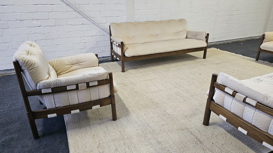 Image 1 of Zitgroep Vintage Boho 60S 70S Scandi Mid Century Banken Set Sofa Fauteuils