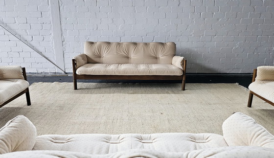 Image 1 of Zitgroep Vintage Boho 60S 70S Scandi Mid Century Banken Set Sofa Fauteuils