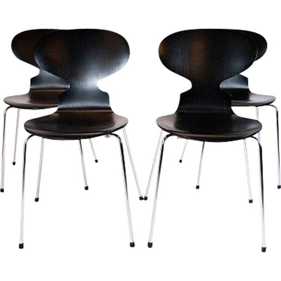 Image 1 of Lot van 4 vintage stoelen model 3101 by Arne Jacobsen by Fritz Hansen 2006