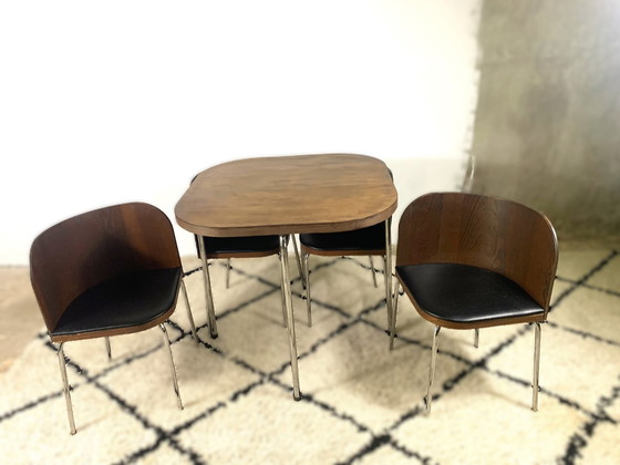 Image 1 of Tafel en stoelen door Sandra Kragnert voor Ikea, jaren 1970