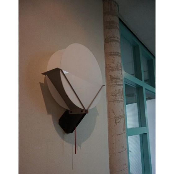 Image 1 of Vintage Lotus wandlamp van Michel Krechting voor Profilight 1982