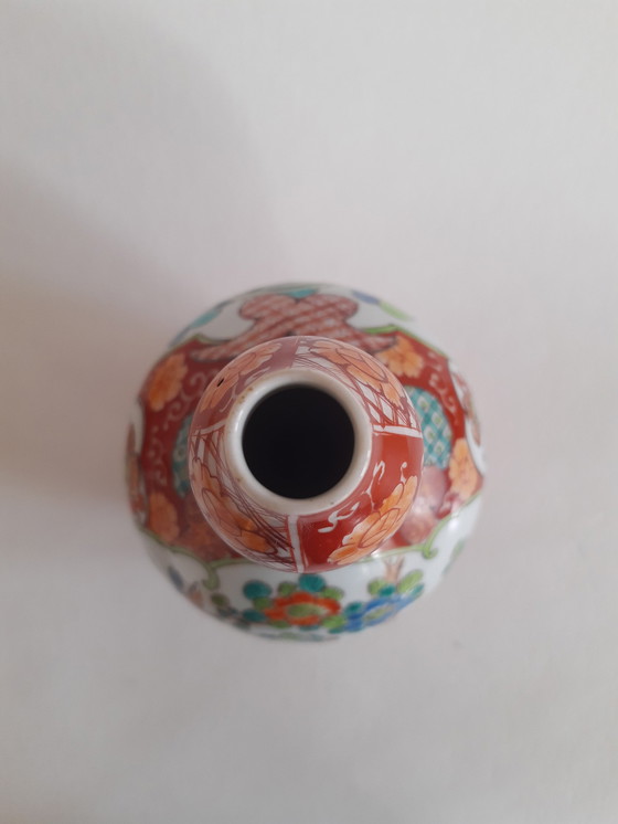 Image 1 of 2 X Japanse Kutani Koraalrode Vazen; Meiji Periode