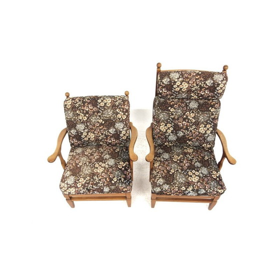 Image 1 of Paar vintage grenen fauteuils van Göperts Möbler, Zweden 1960