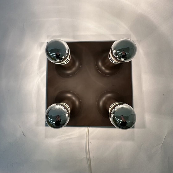 Image 1 of Vintage Space Age metalen wandlamp voor Cosack Leuchten Duitsland, 1970