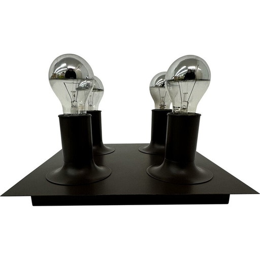 Vintage Space Age metalen wandlamp voor Cosack Leuchten Duitsland, 1970