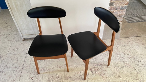 Image 1 of Paar chique vintage Scandinavische stoelen