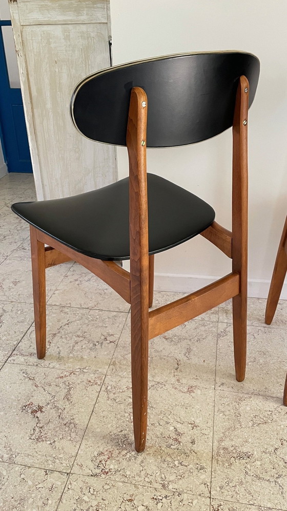 Image 1 of Paar chique vintage Scandinavische stoelen