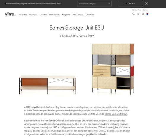 Image 1 of Eames Herman Miller Case Study boekenplank