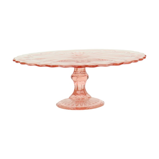 Art Deco Roze Taartschaal