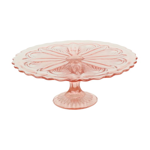 Art Deco Roze Taartschaal