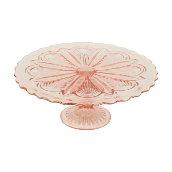 Image 1 of Art Deco Roze Taartschaal