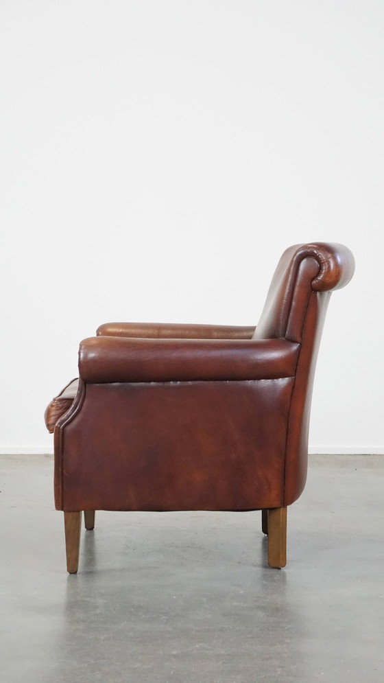 Image 1 of Armchair Gemaakt Van Schapenleer