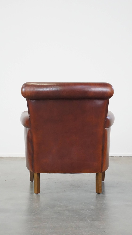 Image 1 of Armchair Gemaakt Van Schapenleer