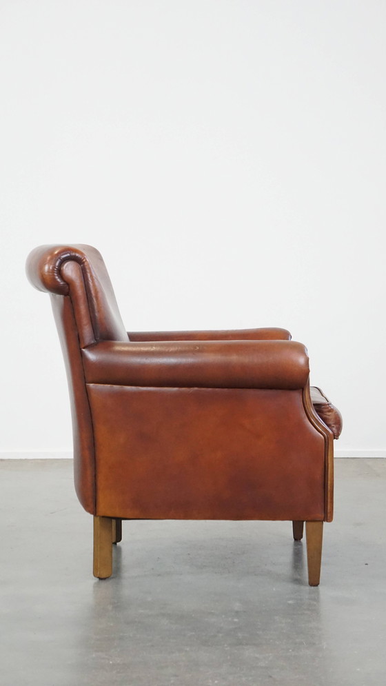 Image 1 of Armchair Gemaakt Van Schapenleer