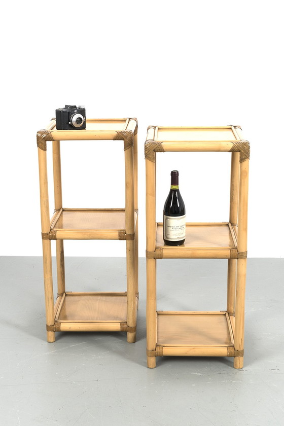 Image 1 of 2x vintage etagère tafeltjes