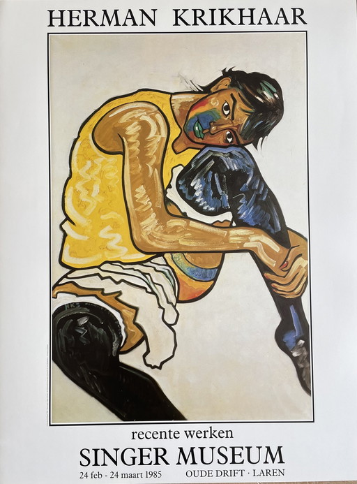 Herman Krikhaar (1930-2010), Hommage À Egon Schiele,1985