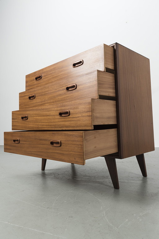 Mid Century teak ladekastje