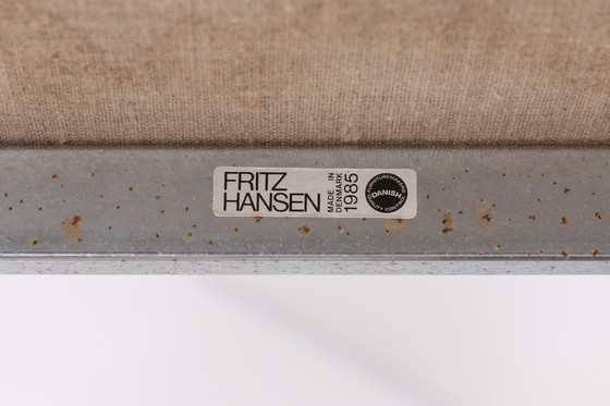 Image 1 of Paar fauteuils met hoge rugleuning van Fritz Hansen, jaren 1980 Denemarken