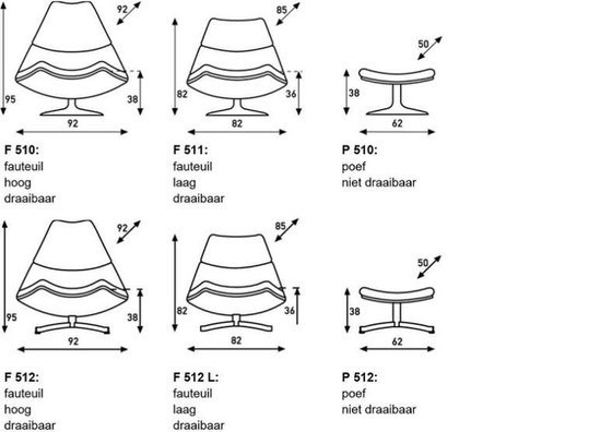 Image 1 of Artifort F510 Fauteuil