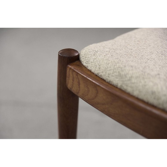 Image 1 of Set van 4 mid-century Deense teakhouten eetkamerstoelen van Glostrup Møbelfabrik, jaren 1960