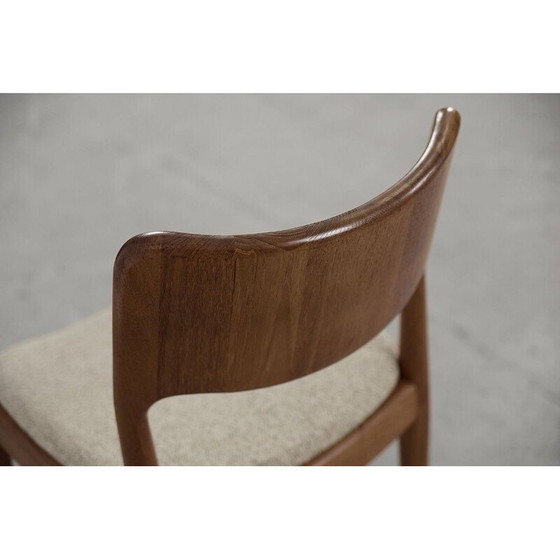 Image 1 of Set van 4 mid-century Deense teakhouten eetkamerstoelen van Glostrup Møbelfabrik, jaren 1960