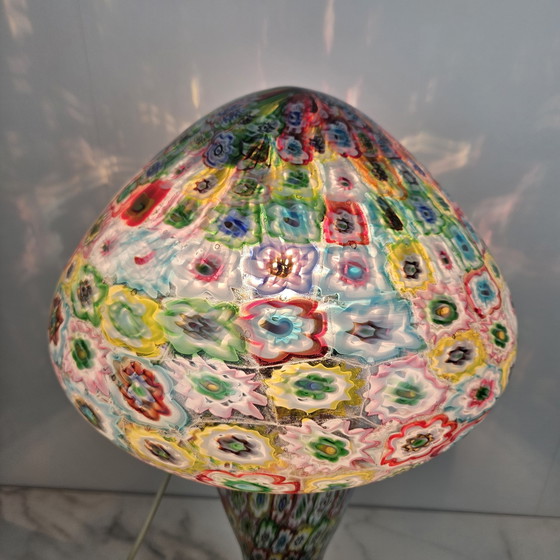 Image 1 of Fratelli Toso "Millefiore" tafellamp van Murano glas, Italië jaren 1950