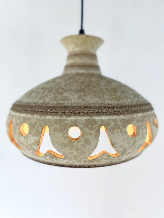 Image 1 of Keramieken Fat Lava Hanglamp ‘60